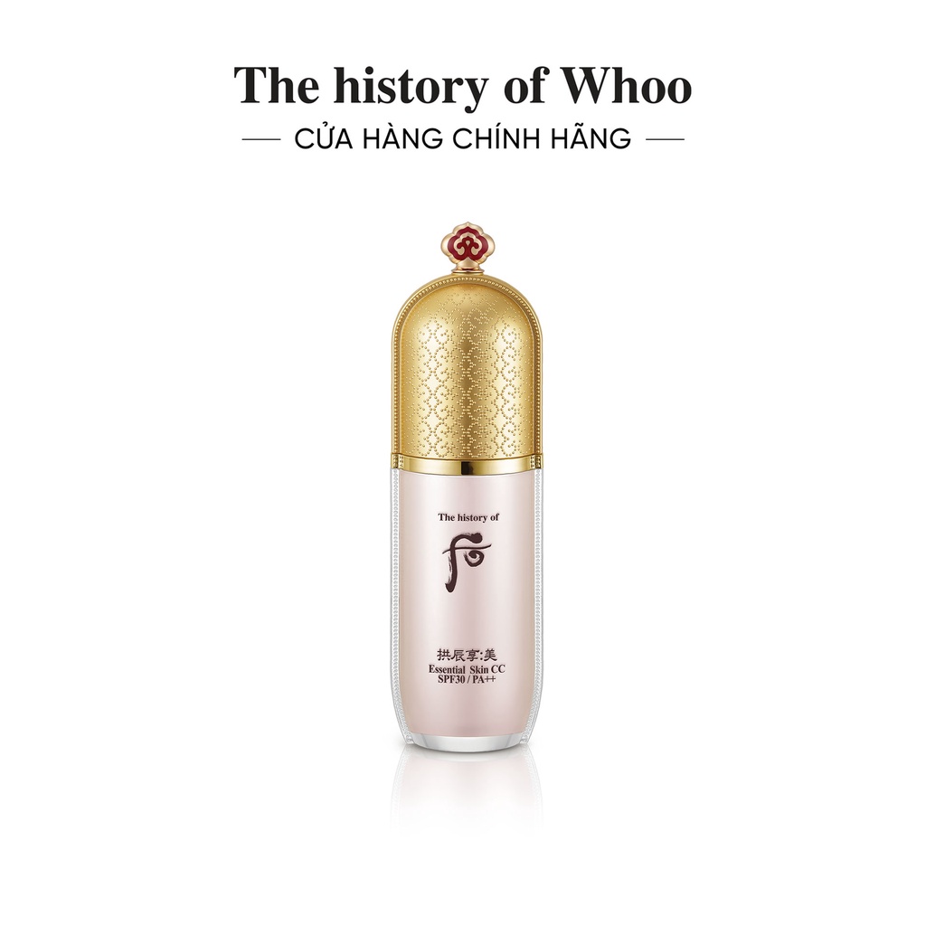 [Mã VISAPREMIUM giảm 150K]Kem CC trang điểm cao cấp The history of Whoo Gongjinhyang Mi Skin CC SPF30, PA++ 40ml