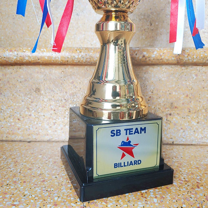 [Free thiết kế - in ấn logo] Cúp lưu niệm thể thao bằng kim loại giá rẻ TL-037