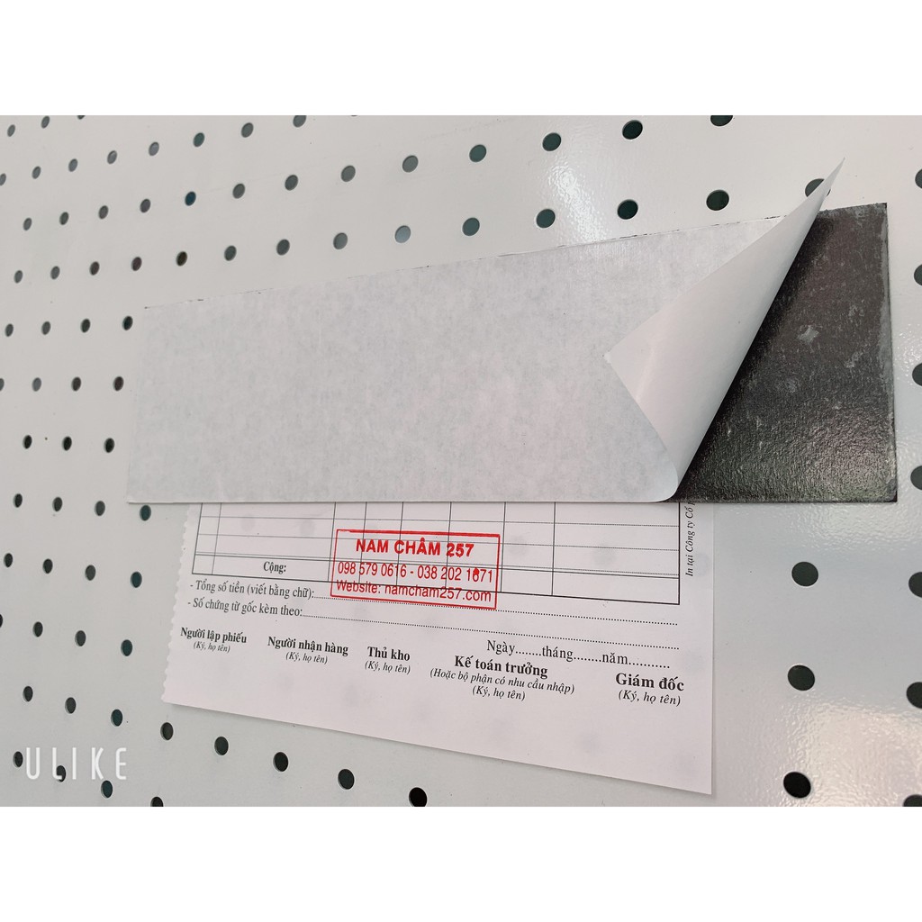 Nam châm dẻo dày 1mm làm decal ( có keo dán) kt 255x75mm