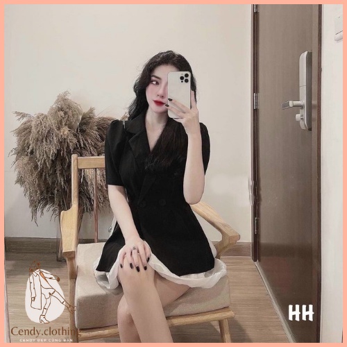 [Hàng Cao Cấp Có Ảnh Thật] Set Bộ Áo Vet Blazer Kèm Chân Váy Cendy Clothing - CD014