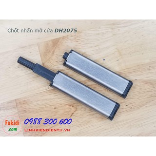 Chốt nhấn mở cửa tủ size 75x20mm màu trắng model DH2075