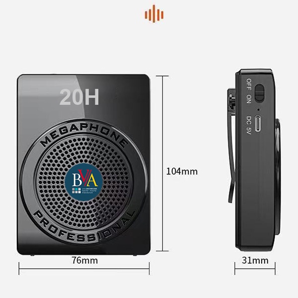 Máy trợ giảng MegaPhone S878, Loa trợ giảng siêu nhỏ nhẹ, công suất lớn 25W, Micro có dây