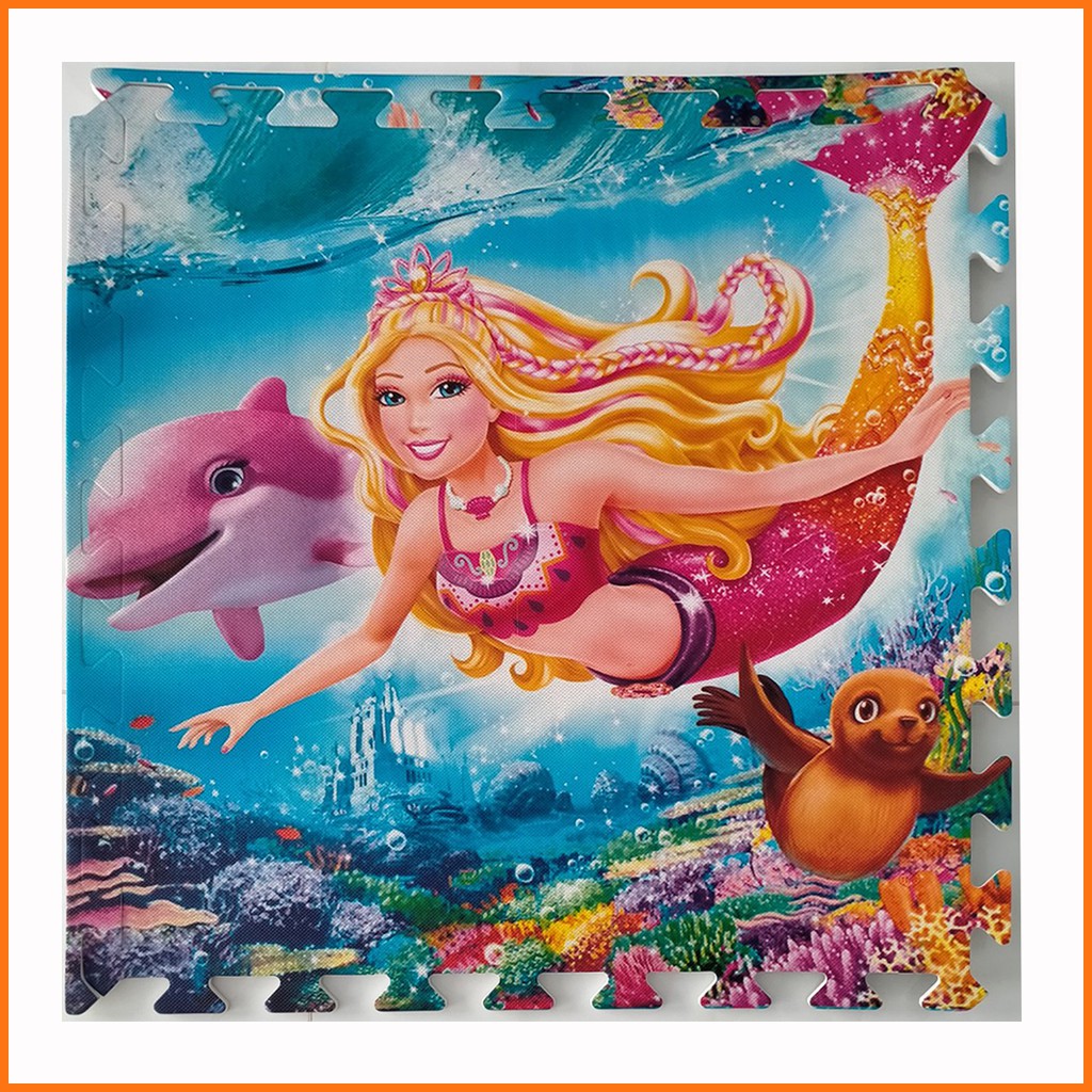 Thảm chơi cho bé hình Công chúa Disney (bộ 4 tấm)- Kích thước mỗi tấm 60x60x1cm- Hàng Việt Nam- Mẹ Tròn Store