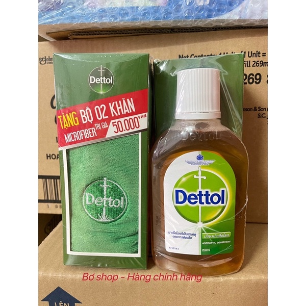 Dung dịch diệt khuẩn Dettol 250ml - 500ml. Hàng chính hãng DKSH Việt Nam.