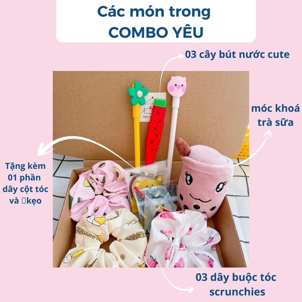 Combo hộp quà tặng người yêu, bạn gái, chị em gái  - tiệm tạp hoá nhà Miêu