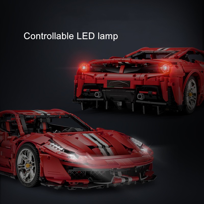 Lắp ghép Mô hình Siêu Xe Cada MOC Technic Master Italian Super-Car 488 Lamborghinis Racing Car C61042 Điều Khiển Từ Xa