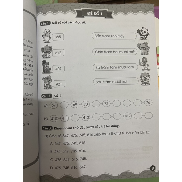 Sách - 45 Đề Ôn Luyện Và Kiểm Tra Toán 3 (Tập 1) - Biên soạn theo chương trình giáo dục phổ thông mới