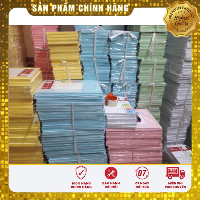 Bìa cứng đóng sổ A4,Bìa màu ngoại A4 tập 100 tờ