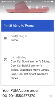 (Chính hãng) Dép Puma Cool Pop nữ hồng rose