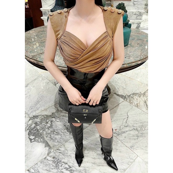 ÁO NHÚNG CHÉO SÁT NÁCH CÚC VAI SANG CHẢNH MS12900