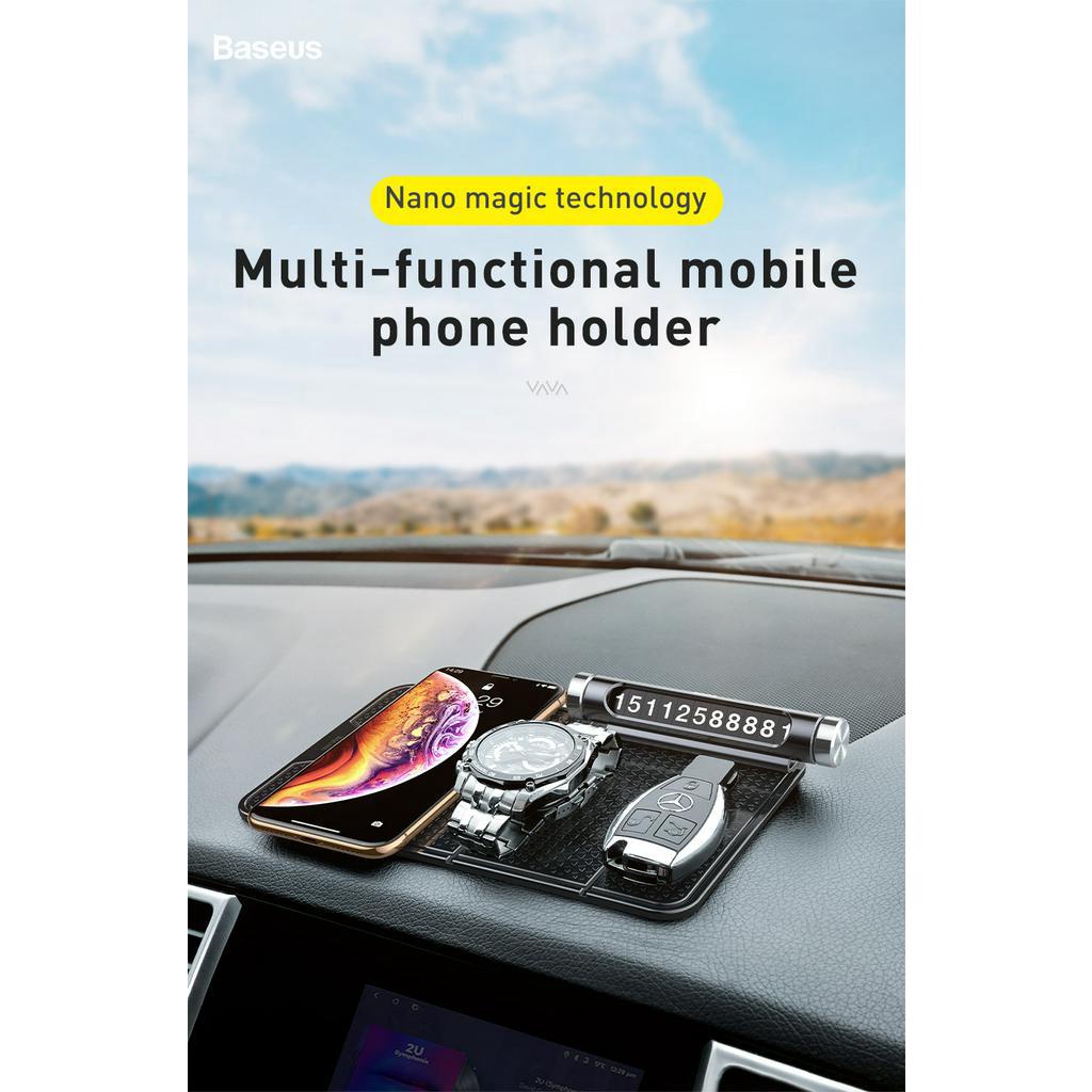 Baseus Giá Đỡ Gấp Pad Chống Trượt Giá Đỡ Điện Thoại Trên Xe Hơi Đa Năng Nano Cao Su Xe Hơi Hỗ Trợ Điện Thoại Chống Trượt Điện Thoại Di Động Bàn Dán Tường Có Thể Gập Lại Dashborad