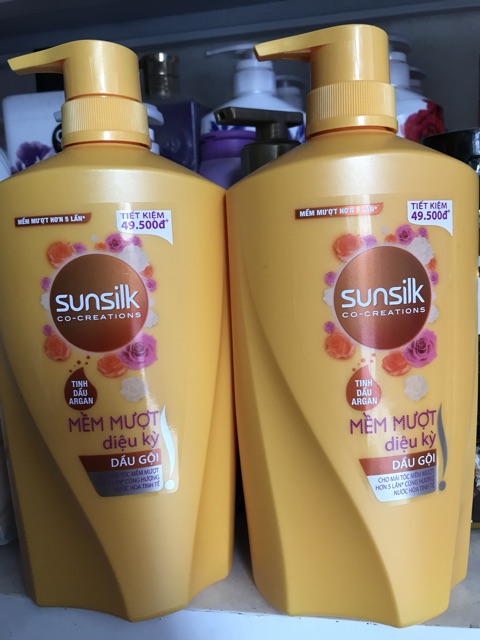 Dầu gội Sunsilk mềm mượt diệu kỳ 900g ( mầu vàng ) | BigBuy360 - bigbuy360.vn