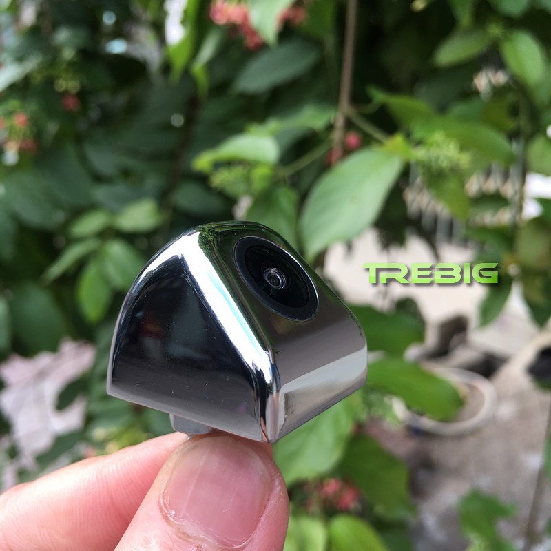 Camera lùi ô tô AHD góc rộng, vỏ kim loại chrome sáng bóng, ống kính lồi, độ nét cao, camera AHD inbox trebig BH 6 tháng | BigBuy360 - bigbuy360.vn