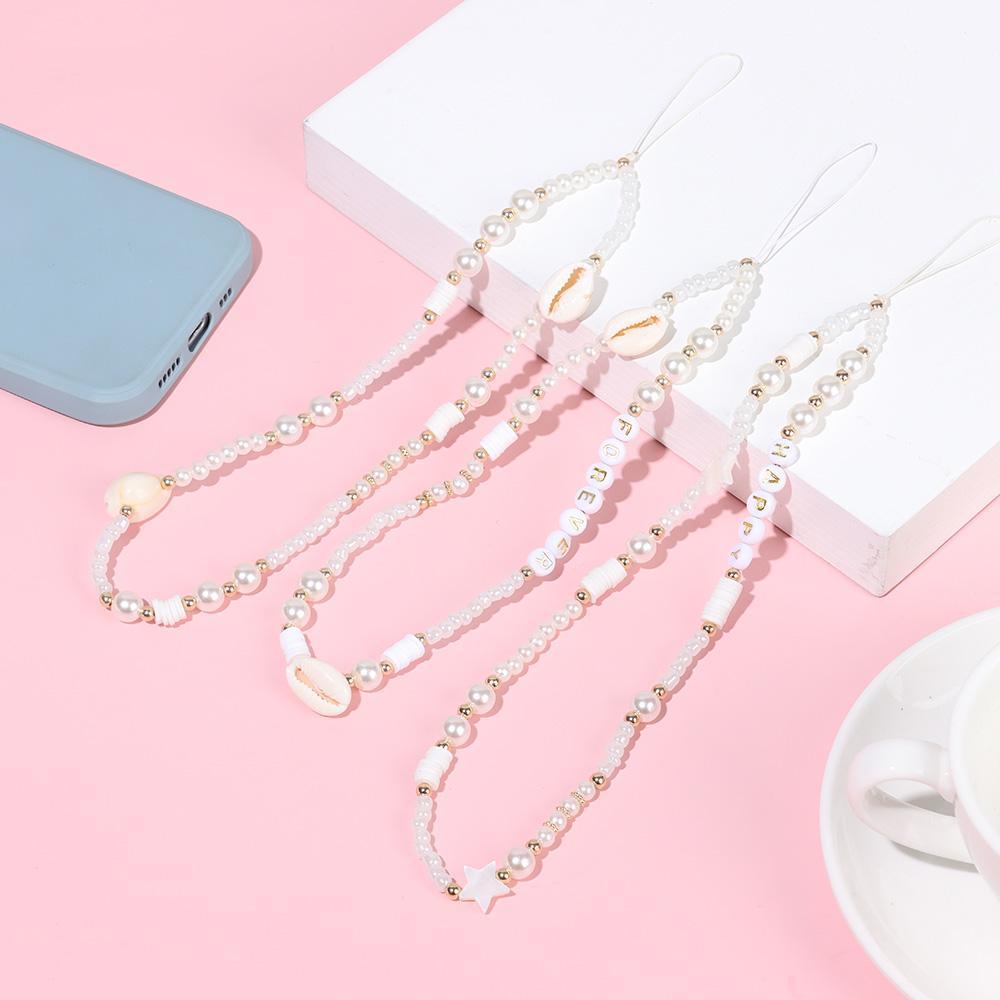 Dây Đeo Điện Thoại Xâu Hạt Bằng Acrylic Hình Ngôi Sao / Cầu Vồng Phong Cách Bohemian