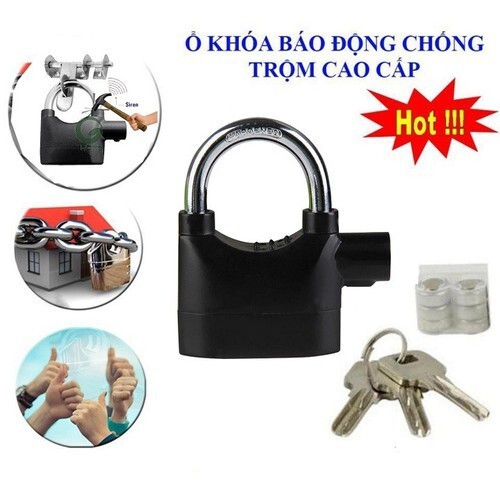 [Bảo Hành 1 Đổi 1]-Ổ khóa báo động chống trộm