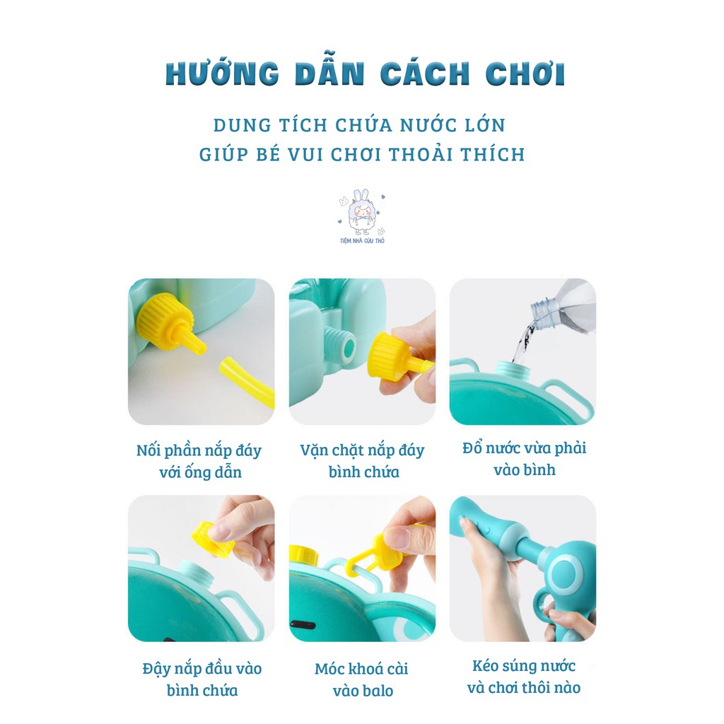 Balo Súng Nước Cute Cho Bé Mùa Hè Sôi Động