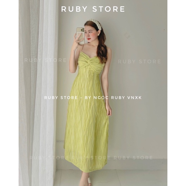 Đầm Maxi 2 Dây Xoắn Ngực ( RUBY STORE ) | BigBuy360 - bigbuy360.vn