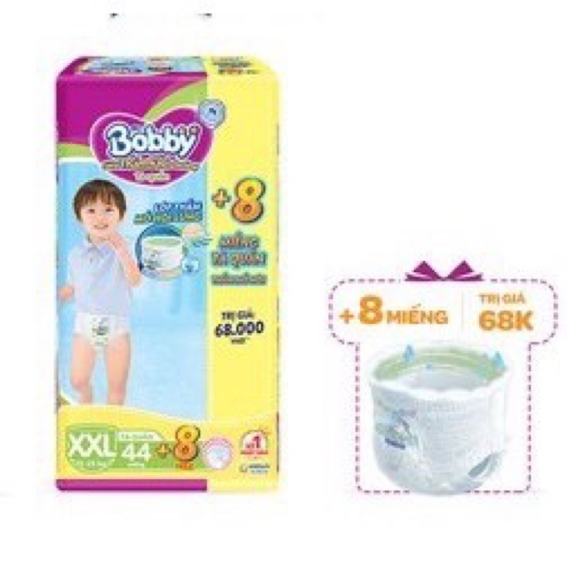 Bỉm BOBBY Tã quần M62 L54 XL48 XXL44 Tú An