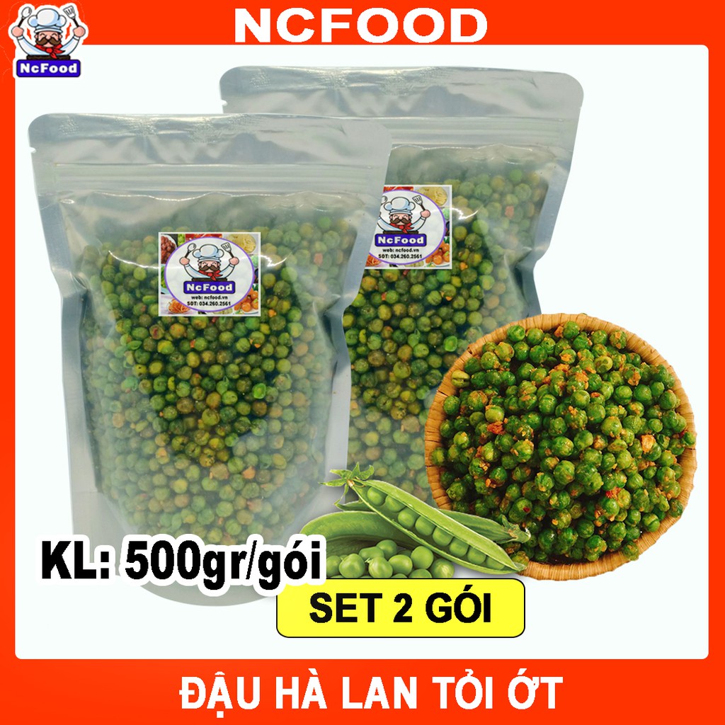 Đậu Hà Lan Rang Tỏi Ớt Loại 1 (Giòn Ngon - đậm vị) (500g-1kg) NCFOOD