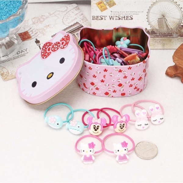 Dây Buộc Tóc FreeShip Hộp Nơ Cột Tóc Kitty Ngộ Nghĩnh Cho Bé