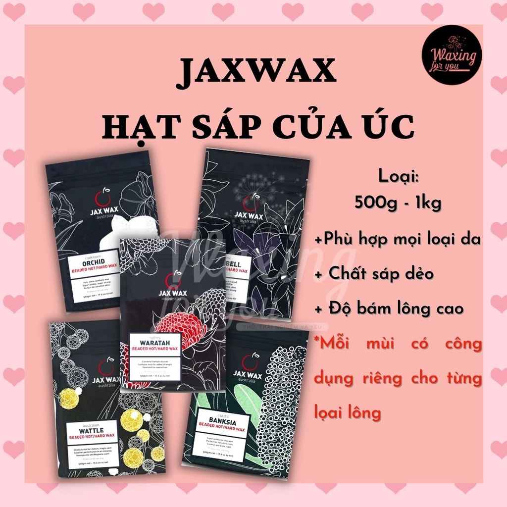 (SẴN) HẠT SÁP WAX - JAX WAX TẨY LÔNG NHẬP KHẨU ÚC - HẠT SÁP ĐUN WAX LÔNG (WAXINGFORU)