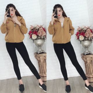 Áo khoát kaki dày dặn