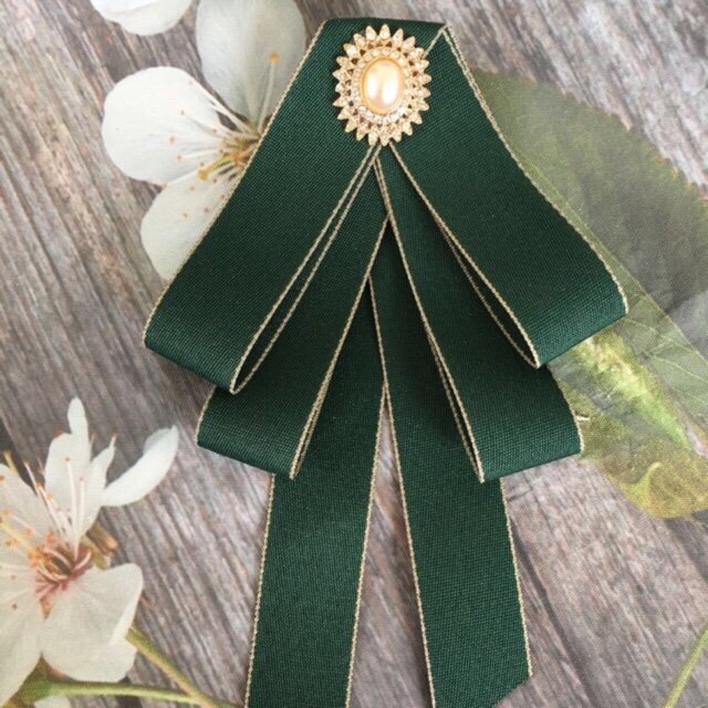 Tag Nơ Cài Áo Handmade Xinh Xắn
