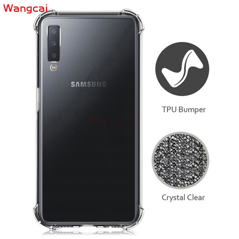 Ốp điện thoại TPU mềm chống sốc trong suốt cho Samsung Galaxy A20S A10S A90 5G A80 Note 10+ 10 Plus M30 A40S