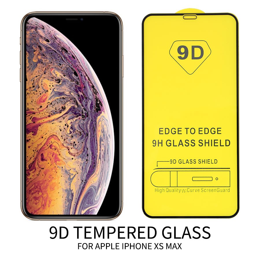 Miếng dán cường lực 9D full màn cho iPhone 6 6S 6 Plus 6s Plus Iphone 7 8 7 Plus 8 Plus Iphone X XS XR XS Max