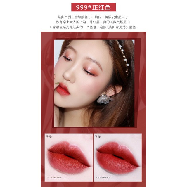 Son Sáp Hojo Velvet Bodacious Lip Pencil Hàng Nội Địa Trung