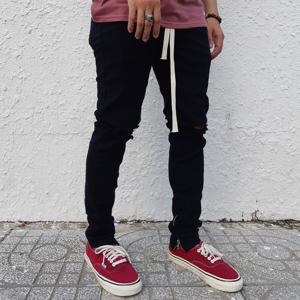 HÀNG NHẬP KHẨU -  Quần jean nam Skinny khóa Zipper hàng hiệu xuất khẩu - Hàng Nhập Khẩu