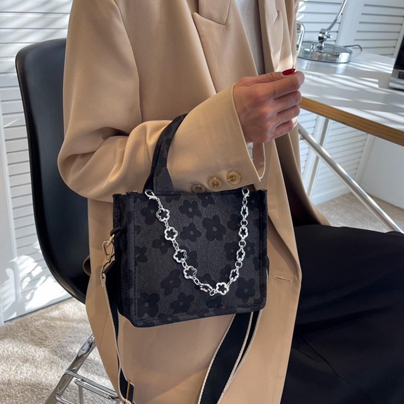 Túi đeo chéo vai IELGY dây bản rộng dệt lụa jacquard sức chứa lớn thời trang cho nữ