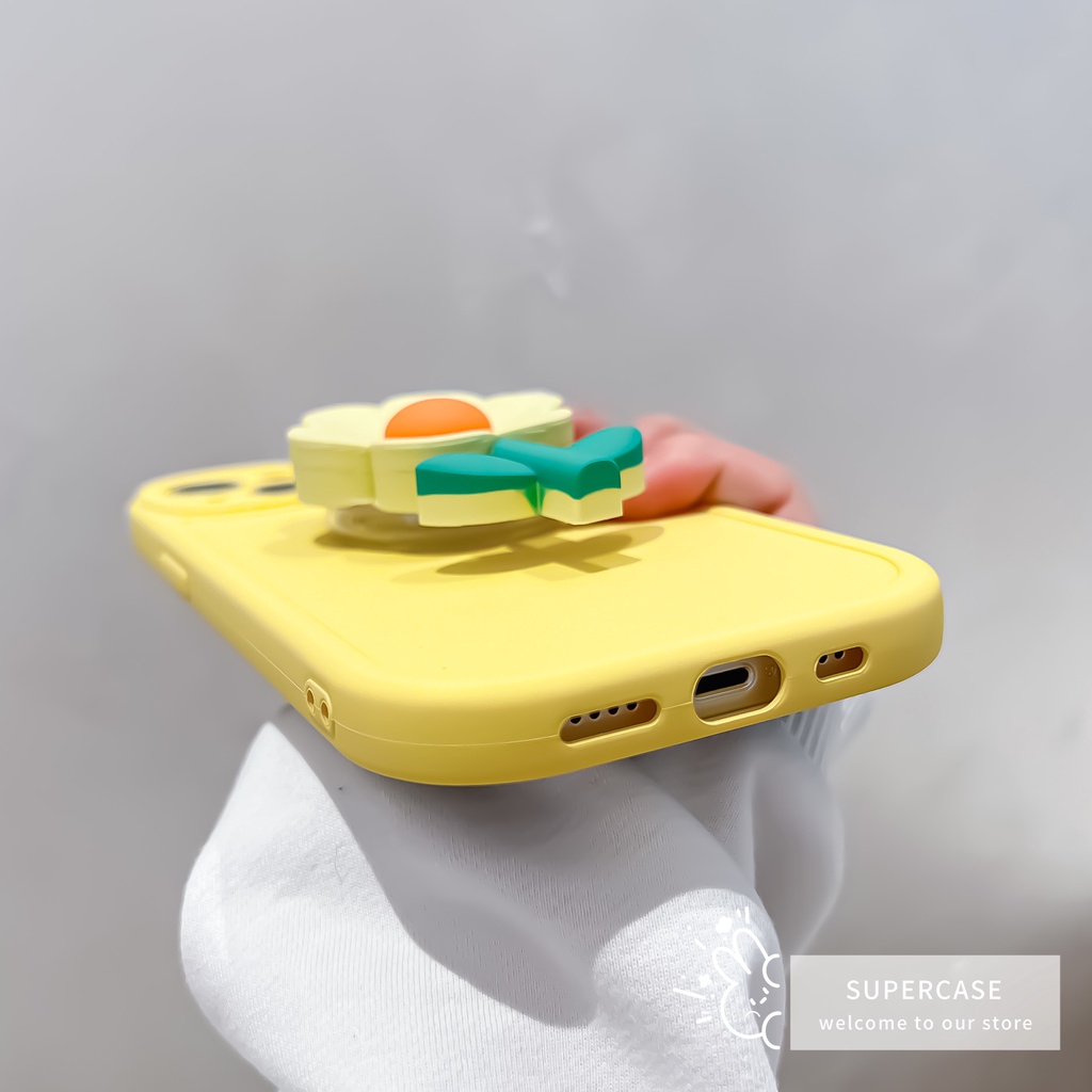 Ốp Điện Thoại TPU Dẻo Họa Tiết Hoa Tulip Kèm Giá Đỡ Cho Xiaomi Mi 12 12X 11 10T Lite Redmi K50 K40 K30 Ultra Note 10 5G 9T 8 Pro