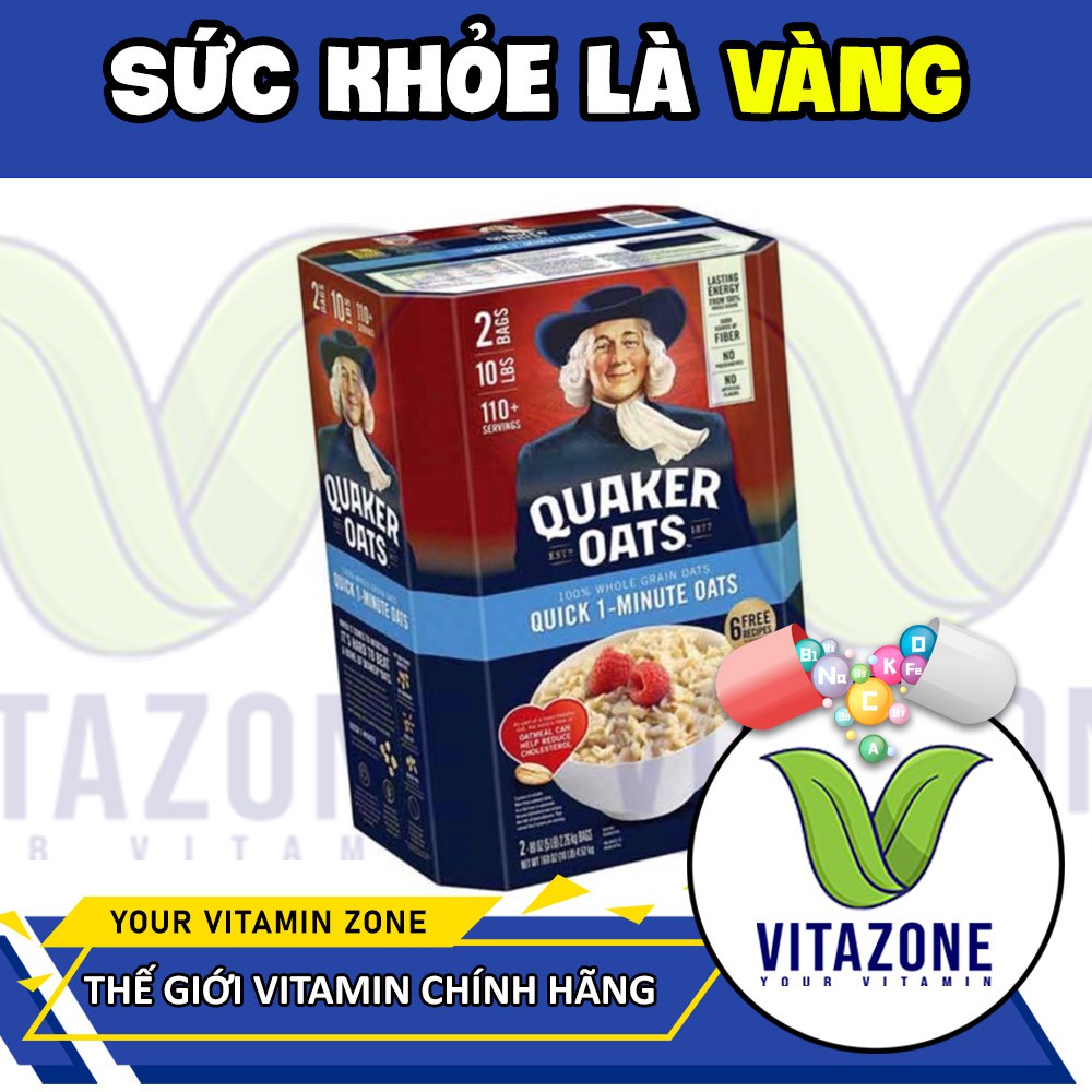 [Freeship] Yến Mạch Quaker Oats - Ăn Kiêng 4,5kg