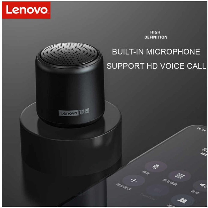 Loa Bluetooth Mini Full Box Full Phụ Kiện Lenovo L01 Bass Trầm Siêu Hay, Siêu Tiện, Siêu Nhẹ - Loa Để Bàn Chính Hãng