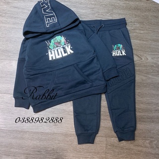 Bộ nỉ Hulk xanh