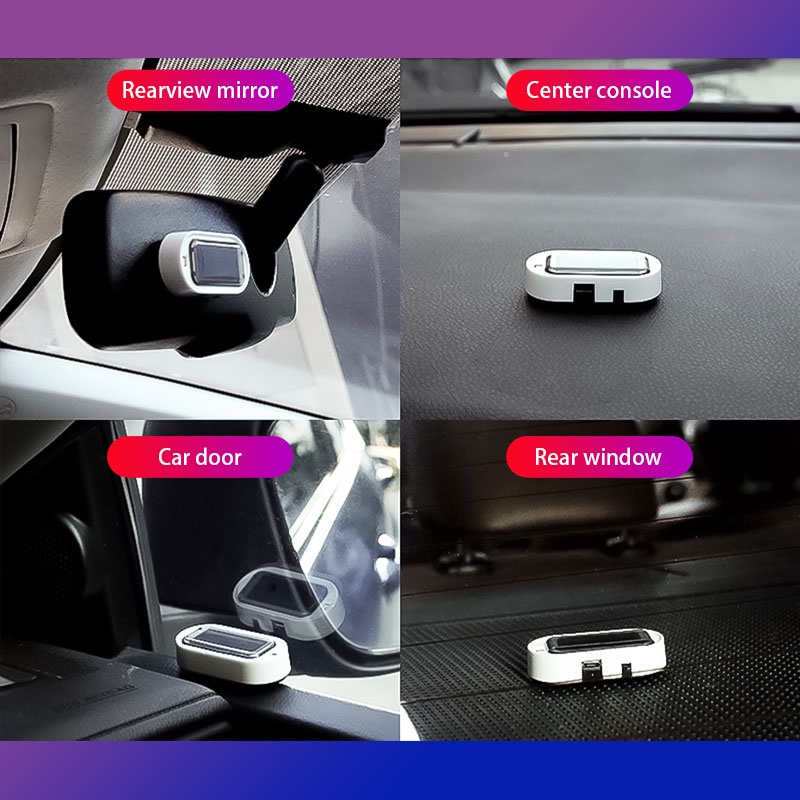 SEAMETAL Đèn LED Cảnh Báo Chống Trộm Không Dây Sử Dụng Năng Lượng Mặt Trời