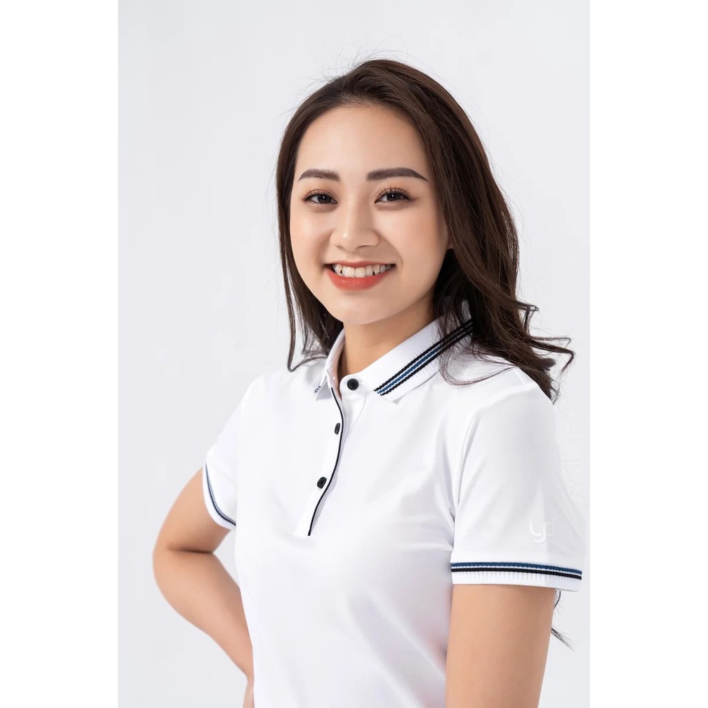 Áo Polo YODY Nữ Coolmax Phối Bo Thấm Hút Nhanh và Co Dãn Đàn Hồi Cực Tốt APN3724 | BigBuy360 - bigbuy360.vn