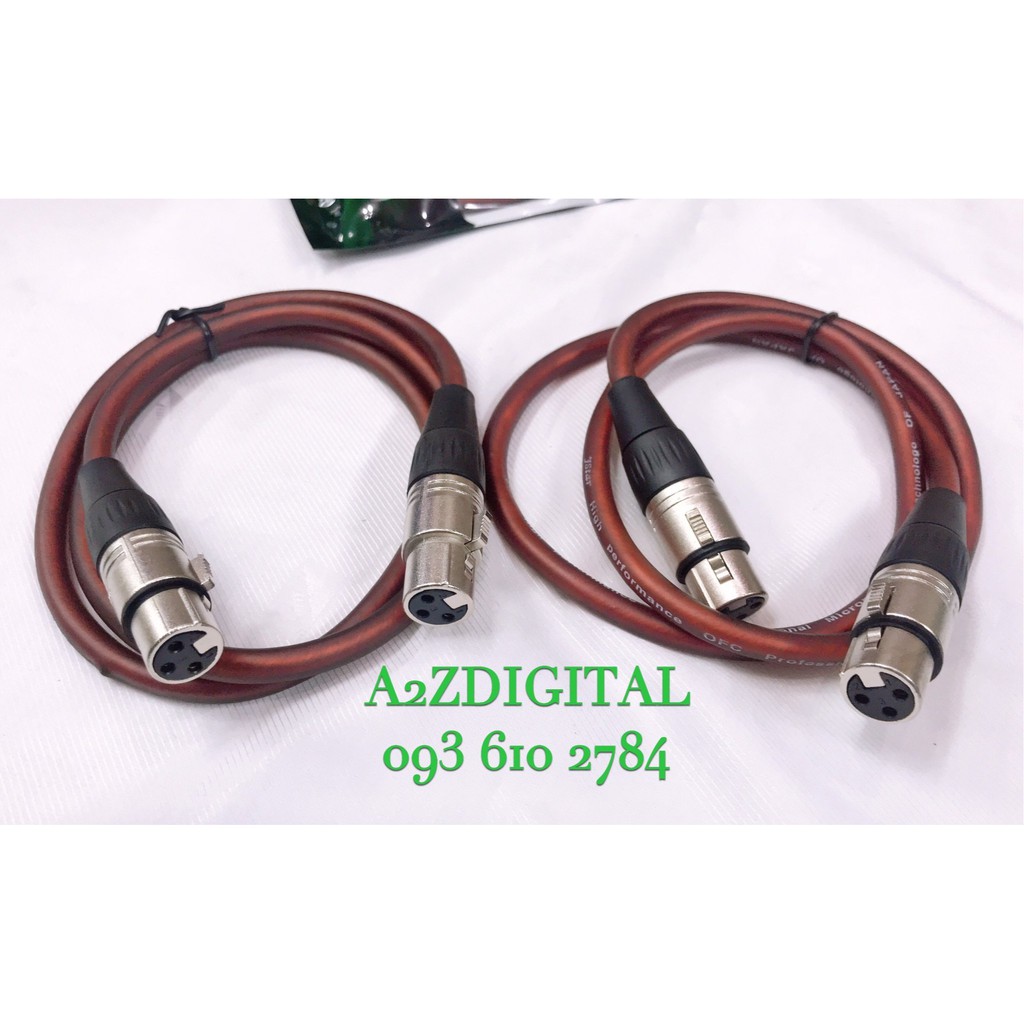 DÂY 2 ĐẦU JACK CẮM Canon  - 2 ĐẦU CÁI