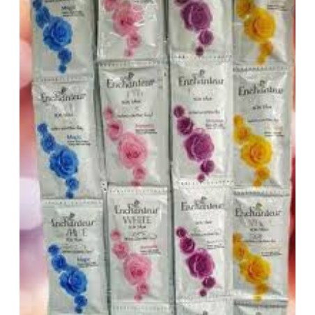 DÂY SỮA TẮM ENCHANTEUR HƯƠNG NƯỚC HOA CAO CẤP 10 GÓI 5G 4 MÀU LỰA CHỌN