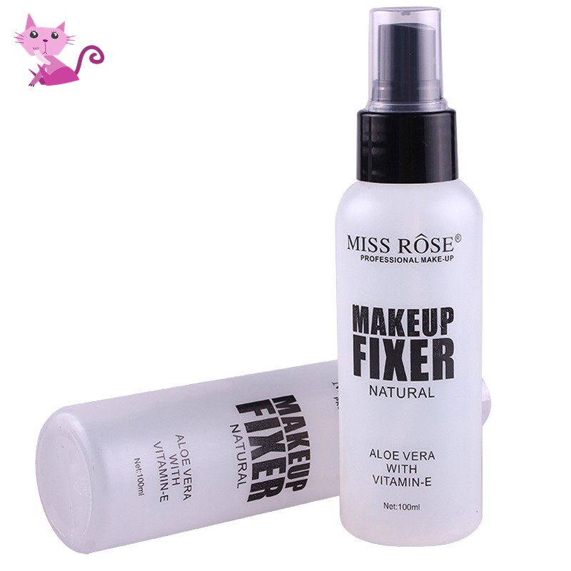 VVBK Makeup Fixer Spray Primer Foundation Vitamin-E Natural Makeup Aloe Vera Liquid Face Base