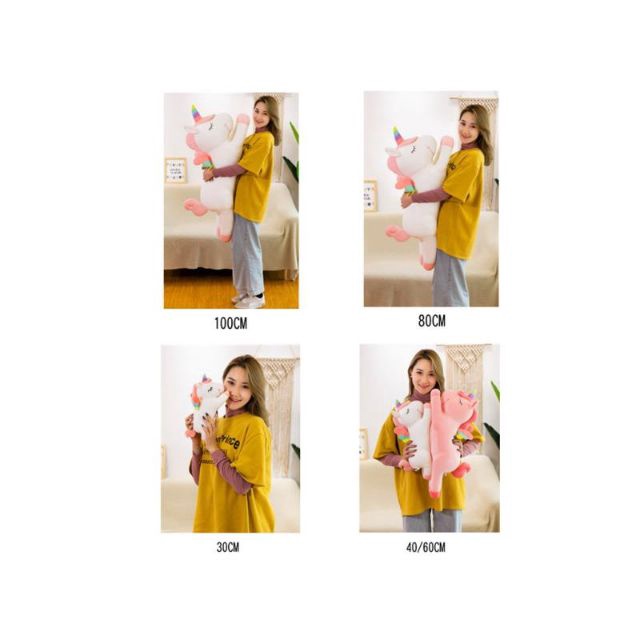 Gấu bông Thú Nhồi Bông Hình Con Kì Lân Mềm Mại Kích Thước 40CM / 60CM / 80CM / 100CM