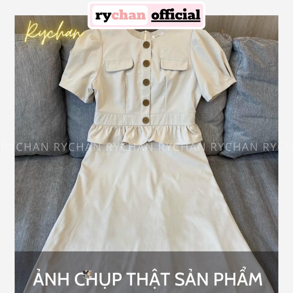 Đầm Xòe Midi Dáng Dài Tiểu Thư Phong Cách Vintage - DX0138