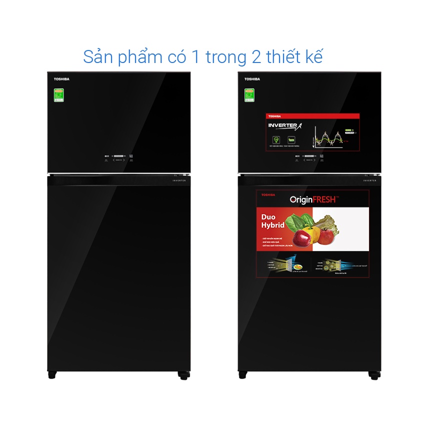 Tủ lạnh Toshiba Inverter 555 lít GR-AG58VA(XK) - Làm đá tự động, Ngăn đông mềm, Miễn phí giao hàng HCM.