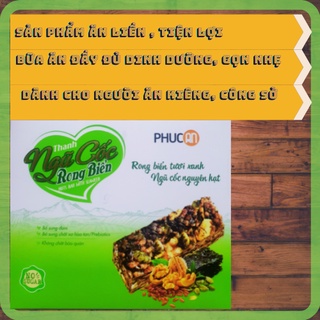 [ĂN KIÊNG GIẢM CÂN] HỘP THANH NGŨ CỐC RONG BIỂN PHÚC AN (5 THANH x 20 gr) - HÀNG CHUẨN XUẤT KHẨU
