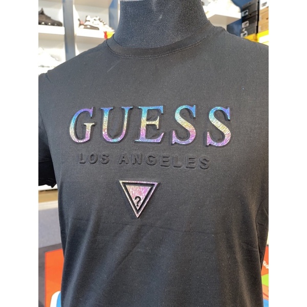 Áo Thun Tay Ngắn In Chữ GUESS Dạ Quang Thời Trang Xuân Hè Mới Cho Nam Và Nữ