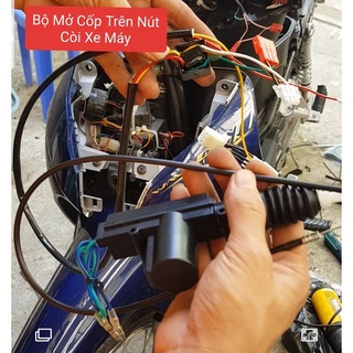 Bộ mở cốp mở yên xe máy sử dụng trên nút còi xe máy