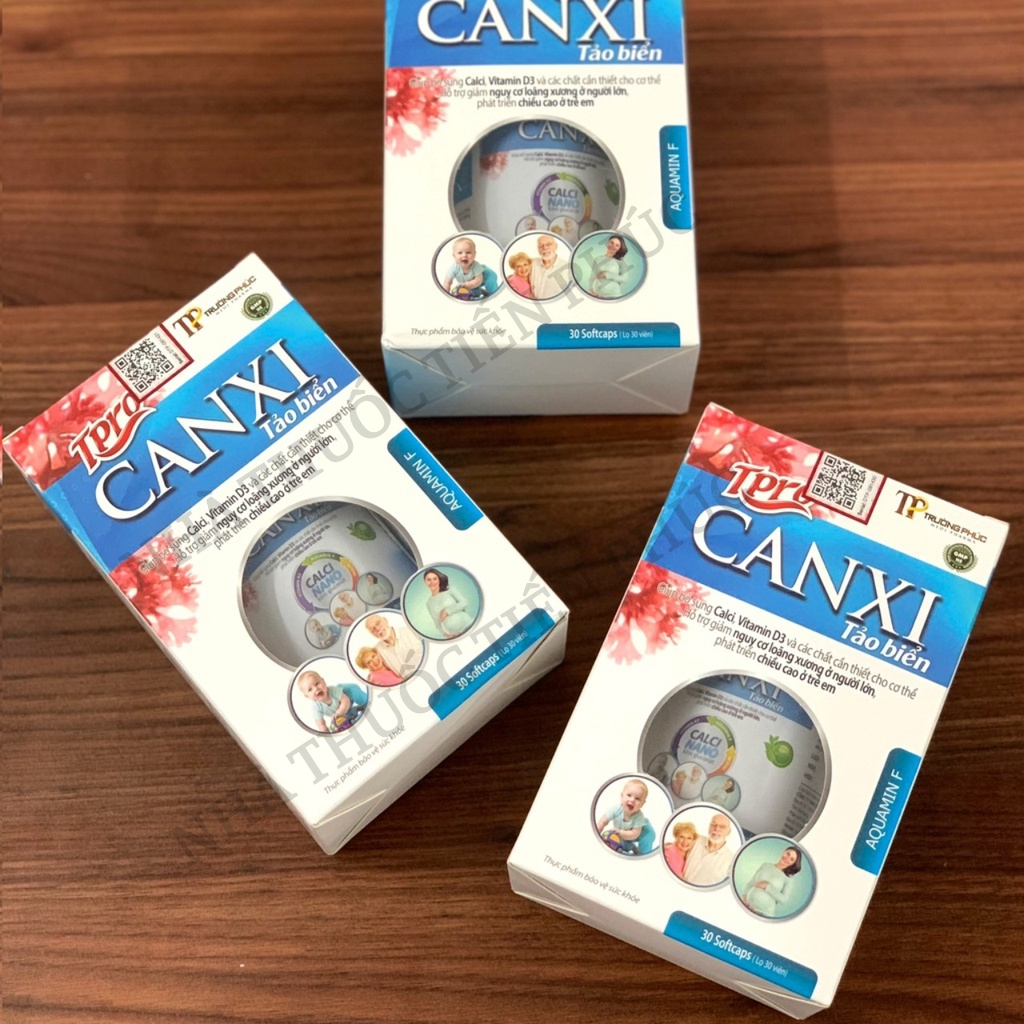 CANXI TẢO BIỂN Bổ sung canxi hữu cơ từ tảo biển và vitamin D3 Magie giảm loãng xương, tăng chiều cao LỌ 30 VIÊN