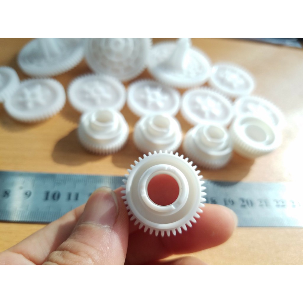 Xuongpinoto Bánh răng nhựa công nghiệp đủ mẫu dùng thay thế chế tạo trong công nghiệp,hàng mới 100%