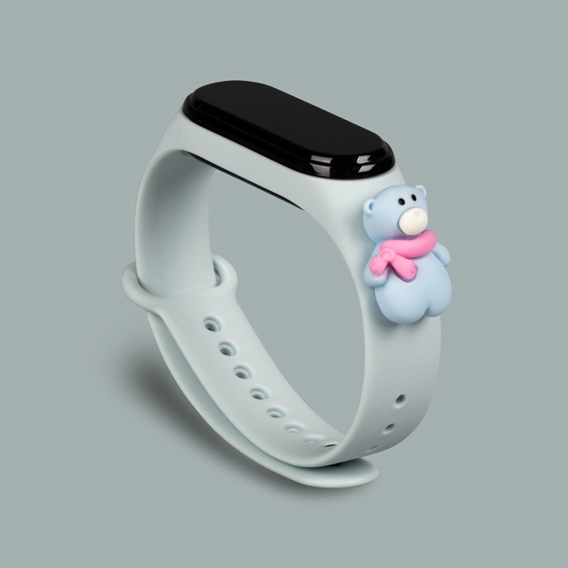Dây đeo họa tiết hoạt hình tiện lợi cho Xiaomi Mi Band 3/4